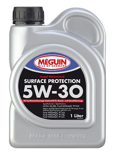 3193 Meguin НС-синтетическое моторное масло Megol Motorenoel Surface Protection 5W-30 A5/B5 (1л)