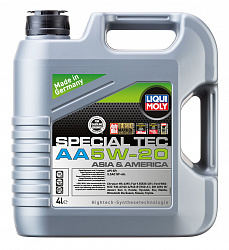 7658 LiquiMoly НС-синтетическое моторное масло Special Tec AA 5W-20 4л 7658 LiquiMoly НС-синтетическое моторное масло Special Tec AA 5W-20 4л