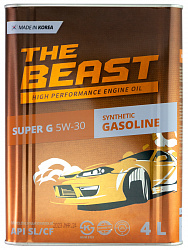 E0107L04U1 THE BEAST Синтетическое моторное масло SUPER G 5W-30 (4л)