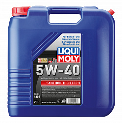 1308 LiquiMoly Синтетическое моторное масло Synthoil High Tech 5W-40 20л 1308 LiquiMoly Синтетическое моторное масло Synthoil High Tech 5W-40 20л