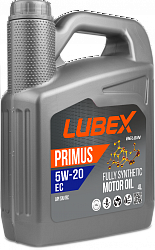 L034-1618-0404 LUBEX Синтетическое моторное масло PRIMUS EC 5W-20 SN+RC GF-5 (4л)