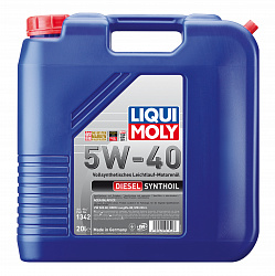 1342 LiquiMoly Синтетическое моторное масло Diesel Synthoil 5W-40 20л 1342 LiquiMoly Синтетическое моторное масло Diesel Synthoil 5W-40 20л
