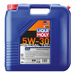 1194 LiquiMoly НС-синтетическое моторное масло Special Tec LL 5W-30 20л 1194 LiquiMoly НС-синтетическое моторное масло Special Tec LL 5W-30 20л