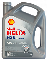 550070138 Shell Синтетическое моторное масло Helix HX8 X 5W-30 (4л) 550070138 Shell Синтетическое моторное масло Helix HX8 X 5W-30 (4л)
