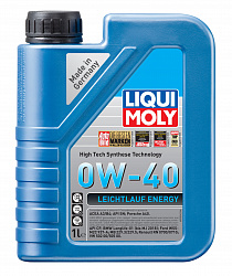 39034 LiquiMoly Синтетическое моторное масло Leichtlauf Energy 0W-40 1л 39034 LiquiMoly Синтетическое моторное масло Leichtlauf Energy 0W-40 1л