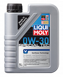 2852 LiquiMoly НС-синтетическое моторное масло Special Tec V 0W-30 1л 2852 LiquiMoly НС-синтетическое моторное масло Special Tec V 0W-30 1л