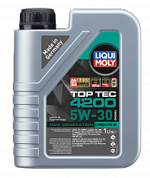 2375 LiquiMoly НС-синтетическое моторное масло Top Tec 4200 Diesel 5W-30 1л 2375 LiquiMoly НС-синтетическое моторное масло Top Tec 4200 Diesel 5W-30 1л