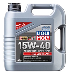 1949 LiquiMoly Минеральное моторное масло MoS2 Leichtlauf 15W-40 4л 1949 LiquiMoly Минеральное моторное масло MoS2 Leichtlauf 15W-40 4л