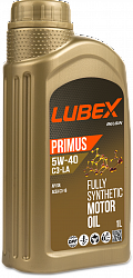 L034-1297-1201 LUBEX Синтетическое моторное масло PRIMUS C3-LA 5W-40 (1л)