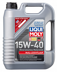 2571 LiquiMoly Минеральное моторное масло MoS2 Leichtlauf 15W-40 5л 2571 LiquiMoly Минеральное моторное масло MoS2 Leichtlauf 15W-40 5л