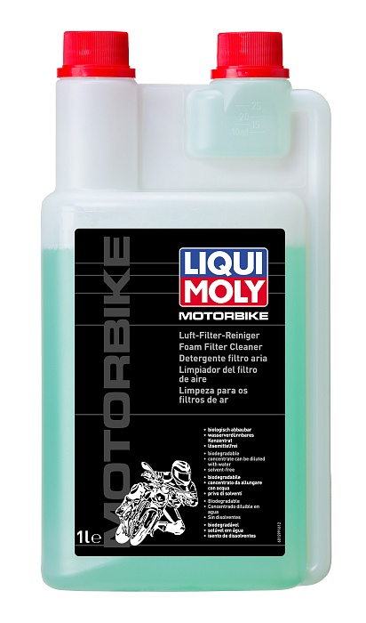 1299 LiquiMoly Очиститель воздушных фильтров мототехники (концентрат) Motorbike Luft-Filter-Rein 1л