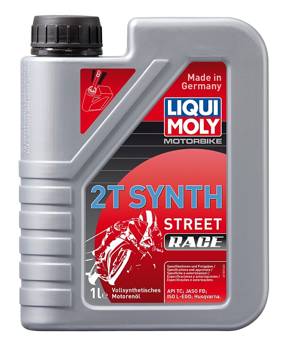 3980 LiquiMoly Синтетическое моторн.масло для 2-такт.мотоц. Motorbike 2T Synth Street Race L-EGD 1л