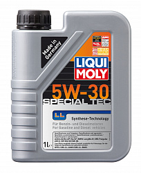 8054 LiquiMoly НС-синтетическое моторное масло Special Tec LL 5W-30 1л 8054 LiquiMoly НС-синтетическое моторное масло Special Tec LL 5W-30 1л