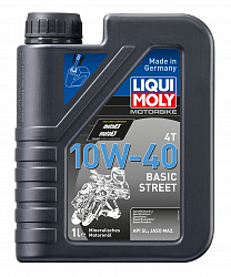 3044 LiquiMoly Минеральное моторное масло для 4-тактных мотоциклов Motorbike 4T 10W-40 1л