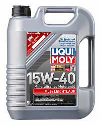 1933 LiquiMoly Минеральное моторное масло MoS2 Leichtlauf 15W-40 5л 1933 LiquiMoly Минеральное моторное масло MoS2 Leichtlauf 15W-40 5л