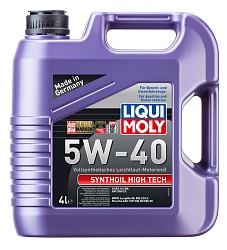 1915 LiquiMoly Синтетическое моторное масло Synthoil High Tech 5W-40 4л 1915 LiquiMoly Синтетическое моторное масло Synthoil High Tech 5W-40 4л