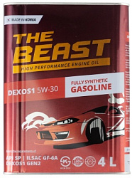 E0114L04U1 THE BEAST Синтетическое моторное масло DEXOS 1 5W-30 (4л) E0114L04U1 THE BEAST Синтетическое моторное масло DEXOS 1 5W-30 (4л)
