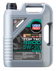 2376 LiquiMoly НС-синтетическое моторное масло Top Tec 4200 Diesel 5W-30 5л 2376 LiquiMoly НС-синтетическое моторное масло Top Tec 4200 Diesel 5W-30 5л