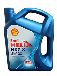 550051960 Shell Синтетическое моторное масло Helix HX7 X 5W-30 (4л)
