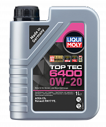 21584 LiquiMoly НС-синтетическое моторное масло Top Tec 6400 0W-20 1л 21584 LiquiMoly НС-синтетическое моторное масло Top Tec 6400 0W-20 1л