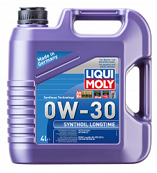 7511 LiquiMoly Синтетическое моторное масло Synthoil Longtime 0W-30 4л 7511 LiquiMoly Синтетическое моторное масло Synthoil Longtime 0W-30 4л