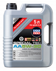 39043 LiquiMoly НС-синтетическое моторное масло Special Tec AA 5W-30 5л 39043 LiquiMoly НС-синтетическое моторное масло Special Tec AA 5W-30 5л