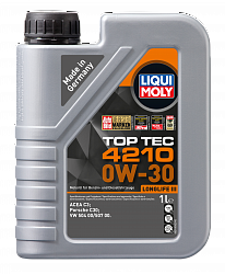 21604 LiquiMoly НС-синтетическое моторное масло Top Tec 4210 0W-30 1л 21604 LiquiMoly НС-синтетическое моторное масло Top Tec 4210 0W-30 1л